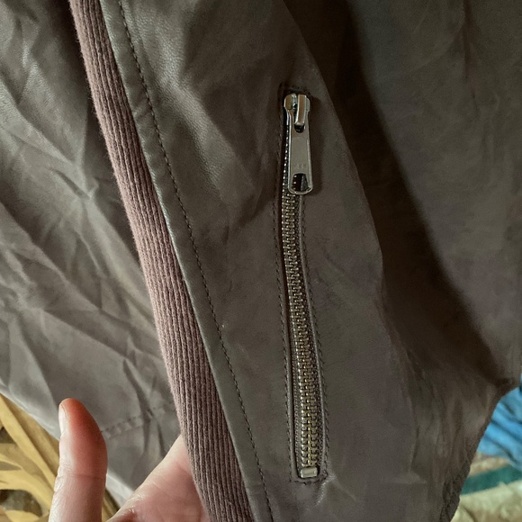 Free People Vegan Motorcycle Jacket Vegan Leather Moto Jacket - Picture 8 of 11